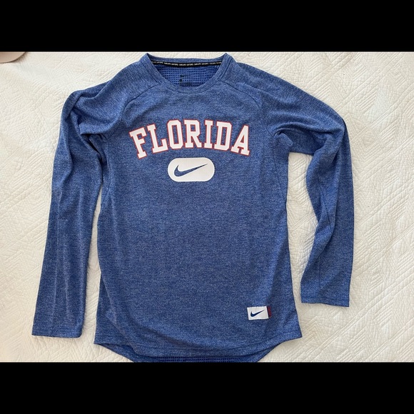 Blue, women’s, long sleeved Nike Gators shirt, size small. - Picture 1 of 4